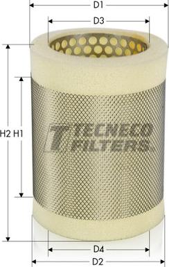 Tecneco Filters AR870S - Filtro aria autozon.pro