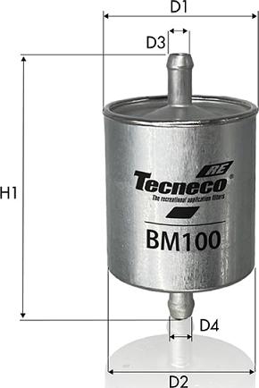 Tecneco Filters BM100 - Filtro carburante autozon.pro