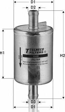 Tecneco Filters GAS46001 - Filtro carburante autozon.pro