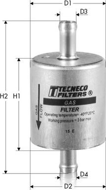 Tecneco Filters GAS2 - Filtro carburante autozon.pro