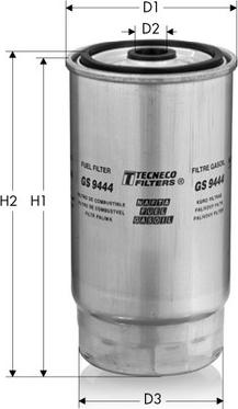 Tecneco Filters GS9444 - Filtro carburante autozon.pro