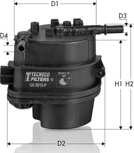 Tecneco Filters GS9015-P - Filtro carburante autozon.pro