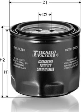 Tecneco Filters GS4766 - Filtro carburante autozon.pro