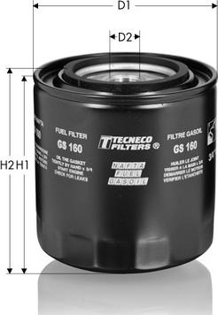 Tecneco Filters GS160 - Filtro carburante autozon.pro