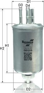 Tecneco Filters GS1219 - Filtro carburante autozon.pro