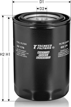 Tecneco Filters GS176 - Filtro carburante autozon.pro