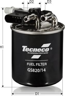 Tecneco Filters GS820/14 - Filtro carburante autozon.pro