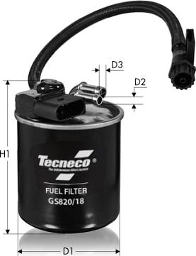 Tecneco Filters GS820/18 - Filtro carburante autozon.pro