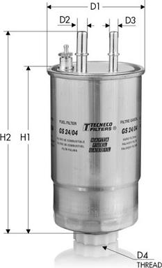 Tecneco Filters GS24/04 - Filtro carburante autozon.pro