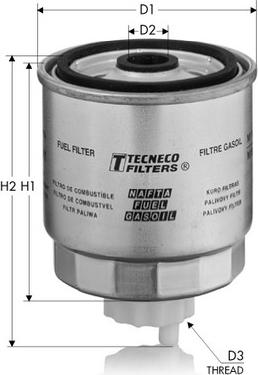 Tecneco Filters GS204 - Filtro carburante autozon.pro