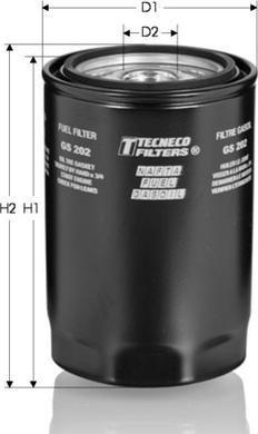 Tecneco Filters GS202 - Filtro carburante autozon.pro