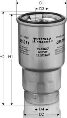 Tecneco Filters GS211 - Filtro carburante autozon.pro