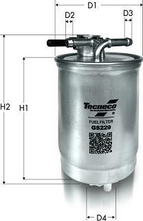 Tecneco Filters GS229 - Filtro carburante autozon.pro