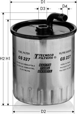 Tecneco Filters GS227 - Filtro carburante autozon.pro