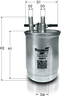 Tecneco Filters GS71 - Filtro carburante autozon.pro