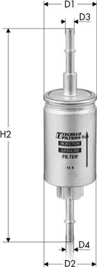 Tecneco Filters IN9292 - Filtro carburante autozon.pro