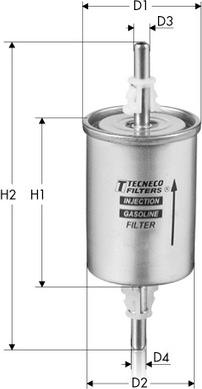 Tecneco Filters IN55/3 - Filtro carburante autozon.pro