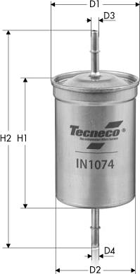 Tecneco Filters IN1074 - Filtro carburante autozon.pro