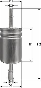 Tecneco Filters IN1073 - Filtro carburante autozon.pro