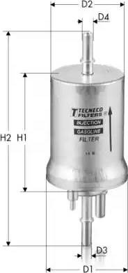 Tecneco Filters IN6Q0201051A - Filtro carburante autozon.pro