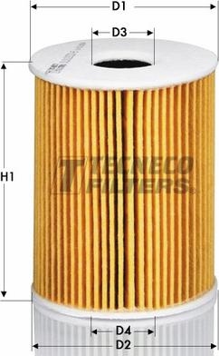 Tecneco Filters OL07017-E - Filtro olio autozon.pro