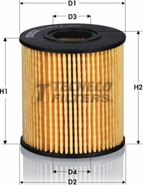 Tecneco Filters OL010066-E - Filtro olio autozon.pro