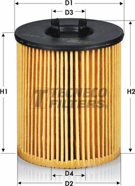 Tecneco Filters OL0116-E - Filtro olio autozon.pro