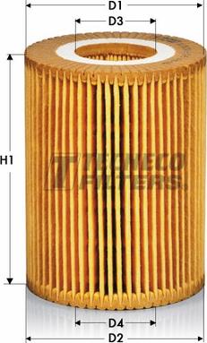 Tecneco Filters OL0826-E - Filtro olio autozon.pro