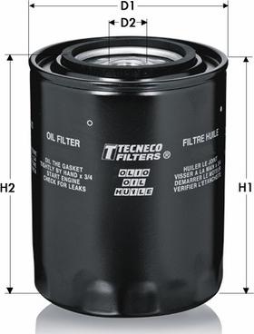 Tecneco Filters OL169 - Filtro olio autozon.pro