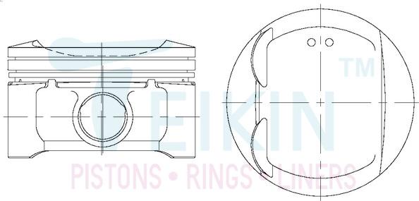 Teikin 44340.025 - Pistone autozon.pro