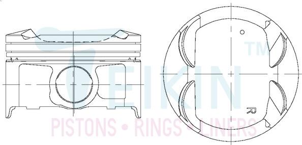 Teikin 55110.050 - Pistone autozon.pro