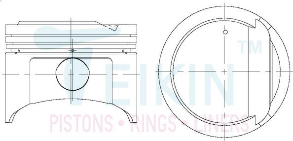 Teikin 51120.075 - Pistone autozon.pro