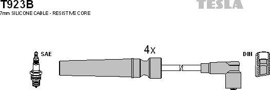 TESLA T923B - Kit cavi accensione autozon.pro