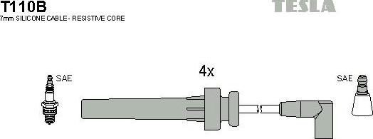 TESLA T110B - Kit cavi accensione autozon.pro