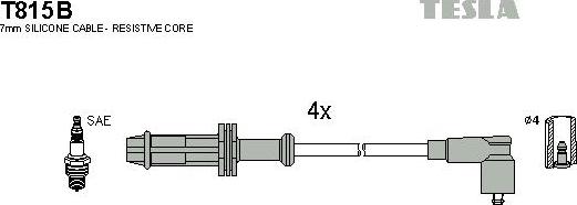 TESLA T815B - Kit cavi accensione autozon.pro