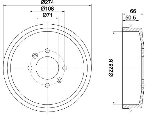 Textar 94014400 - Tamburo freno autozon.pro