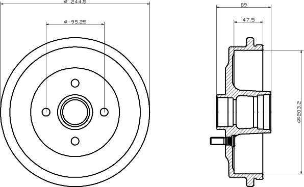 Textar 94016500 - Tamburo freno autozon.pro