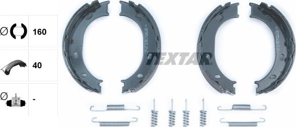 Textar 91055100 - Kit ganasce, Freno stazionamento autozon.pro