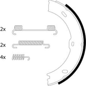 Textar 91066800 - Kit ganasce, Freno stazionamento autozon.pro