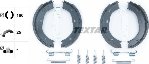 Textar 91025900 - Kit ganasce, Freno stazionamento autozon.pro