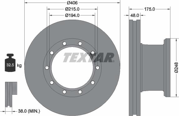 Textar 93067600 - Discofreno autozon.pro