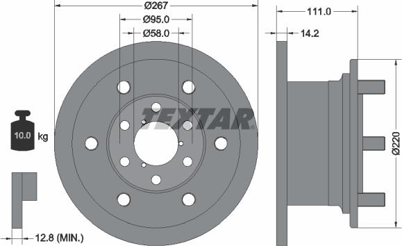 Textar 93019400 - Discofreno autozon.pro