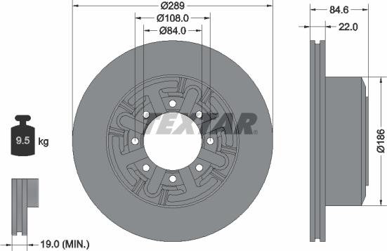 Textar 93089600 - Discofreno autozon.pro