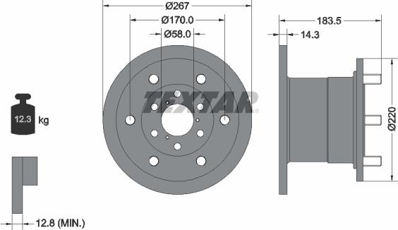 Textar 93084400 - Discofreno autozon.pro