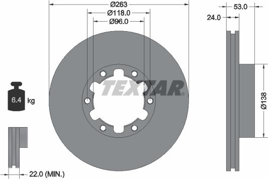 Textar 93191900 - Discofreno autozon.pro