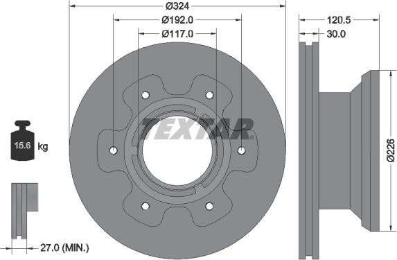 Textar 93191500 - Discofreno autozon.pro