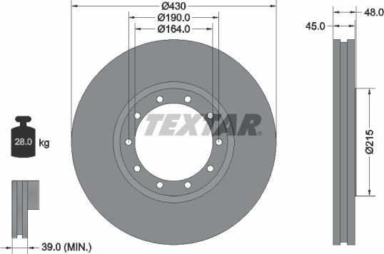 Textar 93193500 - Discofreno autozon.pro