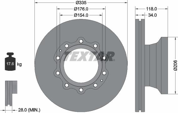 Textar 93143100 - Discofreno autozon.pro