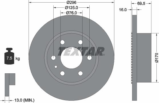 Textar 93177500 - Discofreno autozon.pro