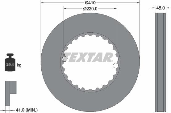 Textar 93291300 - Discofreno autozon.pro